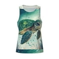thumbnail image 4 of Fotbe Watercolor Turtle1 Pattern Men's Quick Dry Workout Tank Top Gym Muscle Tee Fitness Bodybuilding Sleeveless T Shirt Breathable Workout Shirt-4X-Large, 4 of 9