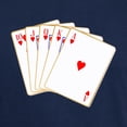 thumbnail image 3 of CafePress - Ace Hearts Flush T Shirt - Men's Classic Graphic Cotton T-Shirt, 3 of 4