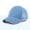 Light Blue, variant on Shrysg Men's Summer Mesh Back Baseball Cap - Solid Color Sun Protection Hat, Breathable Polyester for Outdoor Activities