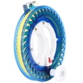 thumbnail image 4 of Carrete de pesca de cristal ABS multifuncional con mango de agarre manual y línea de 450 m, color azul, 4 of 14
