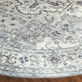 thumbnail image 3 of SAFAVIEH Arizona Gorica Distressed Polyester Machine Washable Area Rug, Light Grey/Beige, 8' x 8' Round, 3 of 10