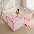 thumbnail image 6 of Baby Playpen, Outdoor Play Yard, Portable Play Yard 4-Panel- Baby Foldable Safety Playpen for Infant Toddler,Pink, 6 of 7