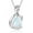 Style4, variant on Opal Necklace for Women Opal with Genuine Diamond Necklace 925 Sterling Silver Diamond Pendant Necklace October Birthstone Jewelry
