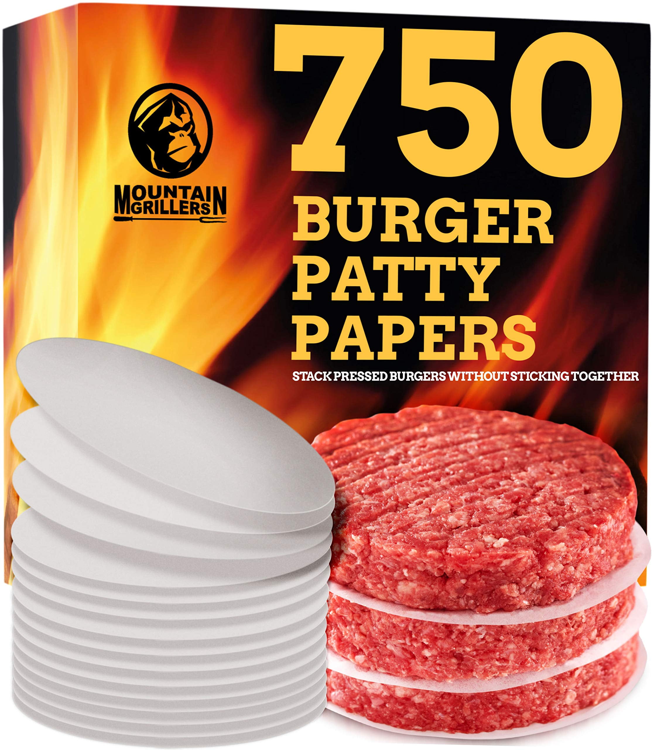 130 mm Hamburger Patty Dividers x 100 Butcher Deli wax paper Chef 