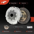 thumbnail image 2 of A-Premium Transmission Clutch Kit Set Compatible with Hyundai Accent 2012-2017, Veloster 2012-2017 & Kia Rio 2012-2018, 1.6L, 2 of 8