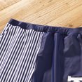 thumbnail image 4 of PatPat Family Matching Letter Splicing Striped Trunks Shorts and Ruffle Swimsuit,Sizes Baby/Boy/Girl/Adult,One Piece, 4 of 6