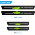 thumbnail image 3 of SURJDE Car Door Protector Set 4Pcs Car Door Edge Protector Carbon Fiber Leather Front/Rear Door Sill Scuff Plate Guard Multiple Styles (for Infinit i), 3 of 7
