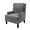 Gray, variant on Aprafie Ergonomic Wingback Chair, 20.7" High Back Accent Chair with Ultra-Thick Cushion, Solid Wood Arms & Legs for Living Room, Bedroom, Reading Nook, Dark Brown