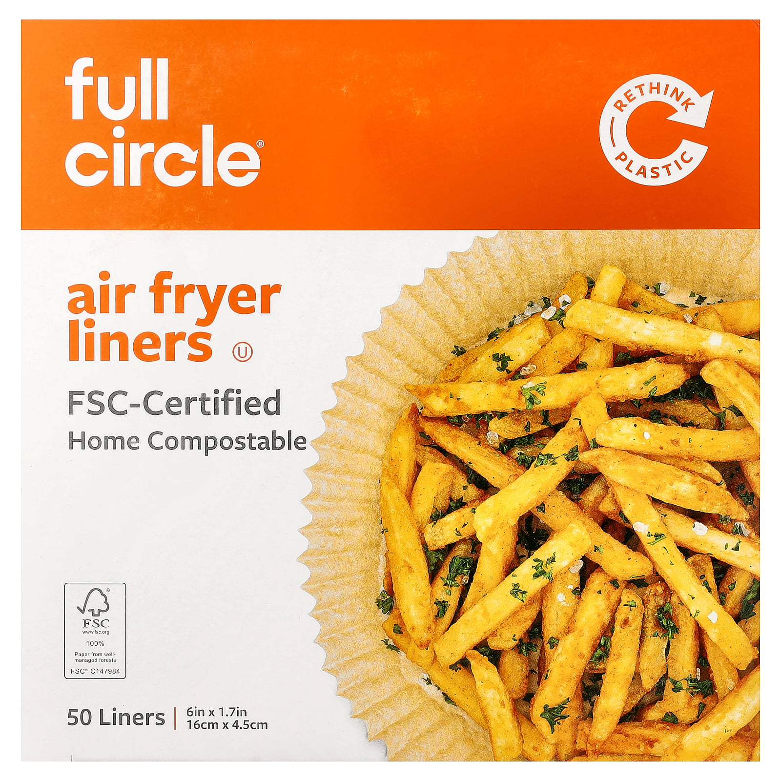 Full Circle Air Fryer Liners , 50 Liners