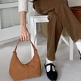 thumbnail image 3 of Slouchy Suede Shoulder Bags For Women Retro Crossbody Bag Tote Bag Satchel Bag Winter Work Purses Crescent Bag Handbag Fall, 3 of 7