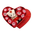 thumbnail image 1 of Luxury Simulation Rose Gift Set - 10 Roses + Teddy Bear, Durable Plastic, for Birthday/Valentine's Day/Women, 1 of 4