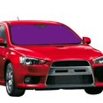 thumbnail image 2 of Disketp Windshield Sun Shade, Car Sun Shade For Front Window Purple Sunshades Sun Visor Protector Blocks Uv Rays Foldable, 2 of 9