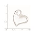 thumbnail image 2 of 925 Sterling Silver Heart (26x24mm) Pendant / Charm, 2 of 2