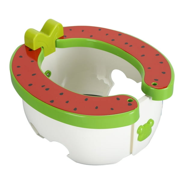 Portátil orinal, Diseño 2 en 1, inodoro de vije plegable para atrenamiento de niños pequeños con base antideslizante, cubierta higiénica con temática de frutas, Hogar, Hogar,