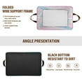 thumbnail image 6 of Yayeee Foldable Storage Basket for Shelves with Handles Waterproof Cloth Bins, Pink Gradient, 6 of 7