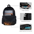 thumbnail image 4 of Zufioo Full Moon Black Dragon Pattern Adult Backpack,Wear-resistant and Breathable Multi-pocket Backpack, Suitable for Travel, Business and Outdoor Activities, 4 of 9