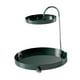 thumbnail image 4 of Estante de almacenamiento de 2 niveles, organizador de cocina con rotación de 360 ​​grados, para baño Verde, 4 of 9