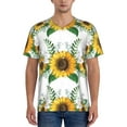 thumbnail image 4 of Haiem Hip Hop Hipster Baseball Jersey Button Down Shirts Sports Uniforms Men Women Jersey(Sunflowers (2),3X-Large), 4 of 9