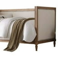 thumbnail image 2 of Elegant Daybed, Cream Linen & Salvage Oak Brown, 2 of 4