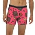 thumbnail image 2 of Men'S Boxer Briefs, Chocolate Biscuit Print Soft And Breathable Mens Underwear Boxer Briefs With Widen Waist, 2 of 2
