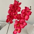 thumbnail image 3 of Yesbay 1Pcs Artificial Moth Orchids Realistic Fake Silk Flower Wedding Party Table Centerpiece Faux Phalaenopsis Floral Branch Decoration, 3 of 9