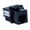 Black, variant on RiteAV RJ11/12 (Cat3) Keystone Jack White Punchdown