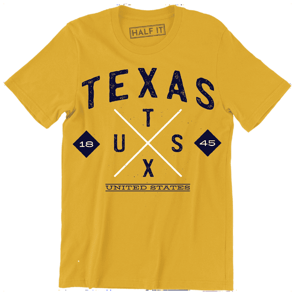 Texas 1845 United State City Home Country Pride Men's Gift T-Shirt