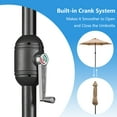 thumbnail image 5 of Abble 7.5ft Patio Umbrella with Crank Handle Outdoor Market Umbrella with 6 Sturdy Umbrella Ribs Waterproof for Garden Deck Backyard Pool, Tan, 5 of 7