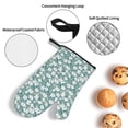 thumbnail image 3 of Salouo Gouache Flowers for Oven Mitts and Potholders BBQ Gloves-Oven Mitts and Pot Holders Non-Slip Cooking Gloves for Cooking Baking Grilling (4-Piece Set), 3 of 6