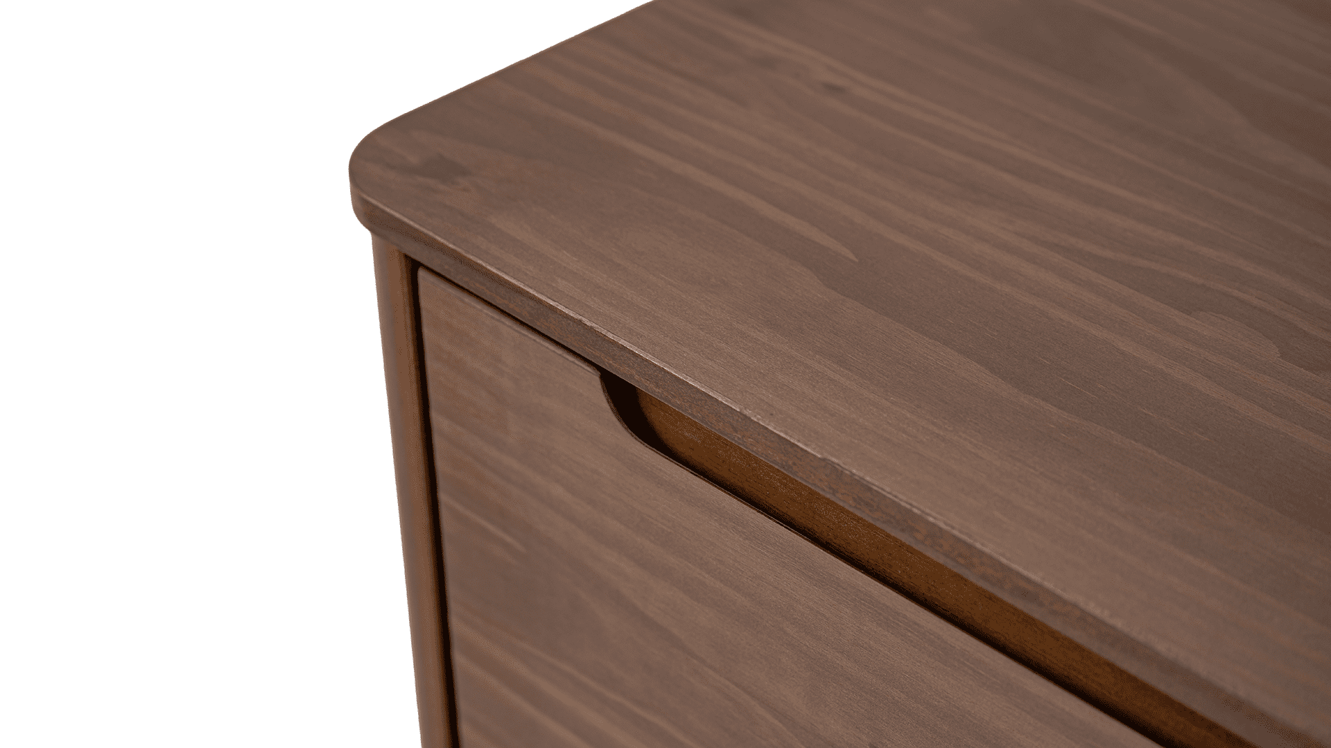 Kirsty Solid Wood 2 Drawer Nightstand Brown - for Adults and Teens