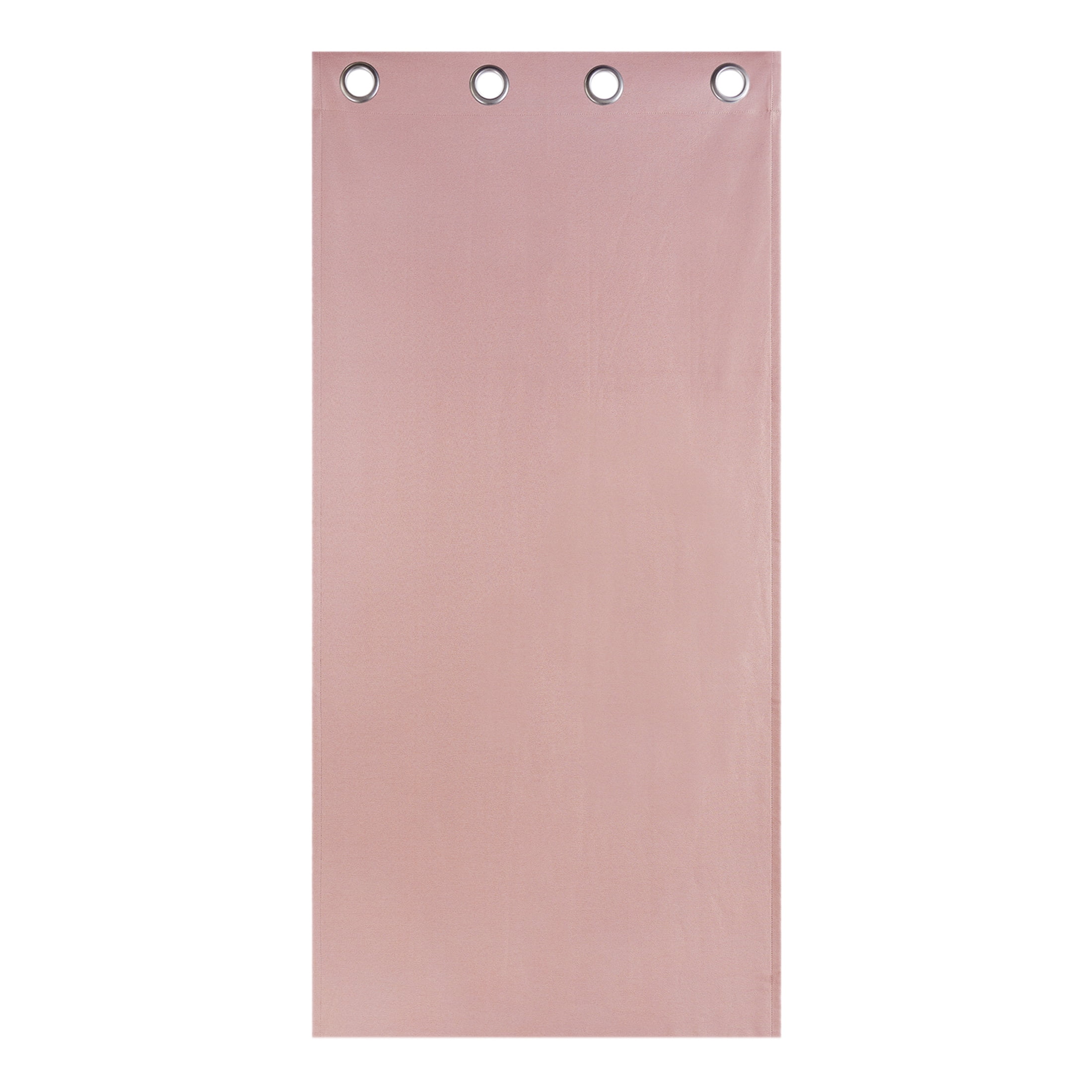 Mainstays Pink Blush Solid Blackout Grommet Curtain Panel Pair, Set of 2, 30" W x 63" L