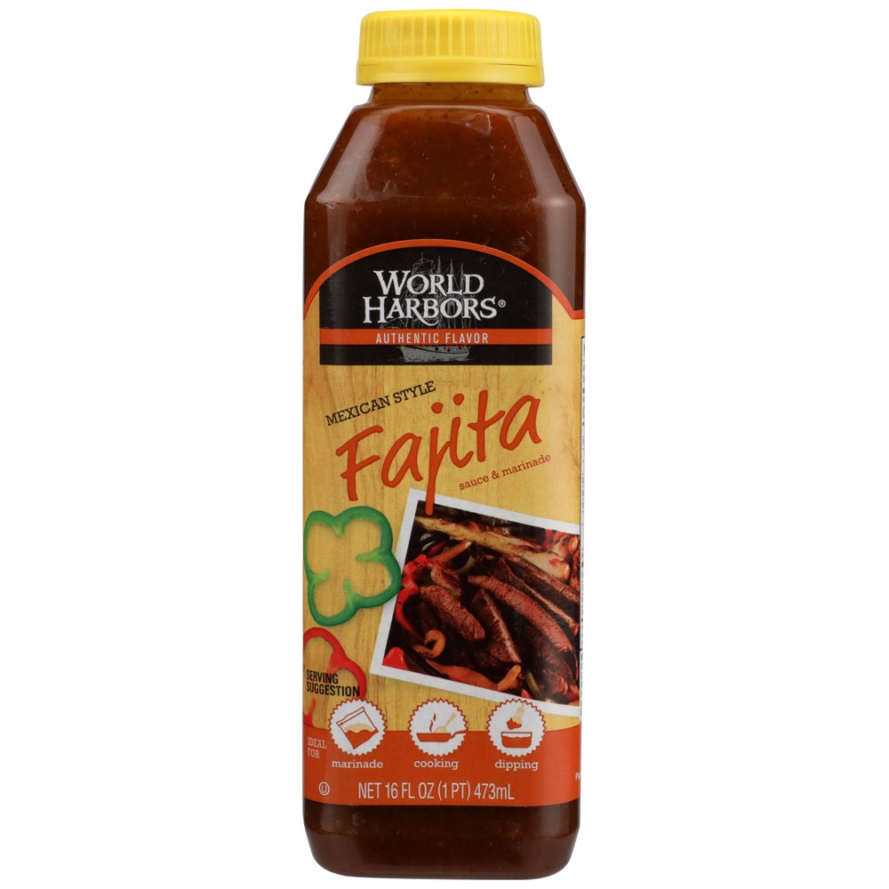 World Harbors MexicanStyle Fajita Marinade, 16 oz (Pack of 6