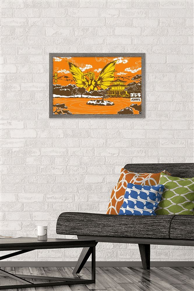 Godzilla - Ghidorah Wall Poster, 14.725" x 22.375", Framed