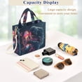 thumbnail image 5 of FORMRS Womens Corduroy Tote Bag Crossbody Shoulder Handbag with Pocket, Glowing Jellyfish, 5 of 7