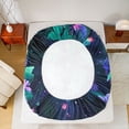 thumbnail image 5 of Manfei Female Men Green Butterfly 4 Pieces Queen Sheet Sets,Chic Floral Flowers Ultra Soft Flat Sheet,Abstract Gradient Queen Fitted Sheet,Microfiber Bedroom Decor, 5 of 7
