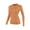 Orange, variant on Women's Long Sleeve Thermal Underwear Lightweight Compression Baselayer Shirt Comfort Winter Tops