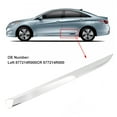 thumbnail image 3 of Chrome Rear Door Molding Trim for Sonata Hybrid 2.4L 2011-2014,  and Weather Resistant, Direct Replacement, Made with ABS Material, 3 of 7