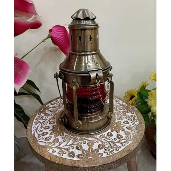 Vintage Antique Oil Lamp Maritime Ship Lantern-Anchor Boat Light Lamp Decor Rustic Vintage Home Decor Gifts