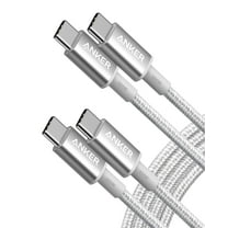 Anker 333 USB C to USB C Charging Cable 100W 6ft Nylon,2-Pack|Silver