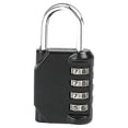 thumbnail image 1 of 4 Digit Combination Padlock Outdoor School Gym Lock, Resettable Password Lock 2.6 Inch, Sturdy Alloy Construction for Locker Cabinet Toolbox Travel Bag Keyless Security, 1 Combination Lock, 1 of 9