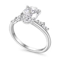 thumbnail image 3 of Eclet Jewels 14K White Gold Over Ring - 1.9Ct Lab Created Diamond Oval Cut Engagement Ring - Bypass Classic Engagement Fine Ring - Latest Engagement Diamond Ring for Women's - Causal Office Wear Ring, 3 of 11