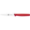 thumbnail image 1 of ICEL 4 Inch Paring Knife, Serrated Edge, High Carbon German Stainless Steel razor Sharp Blade, Red Handle, 1 of 7