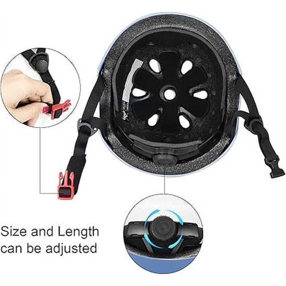 Kids Helmet, Toddler Helmet Adjustable Toddler Bike Helmet Ages 3-8 Years Old Boys Girls Multi-Sports Safety，Blue