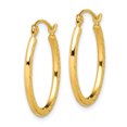 thumbnail image 2 of Boucles d'Oreilles Créoles Ovales en Or Jaune 10k, 2 of 8