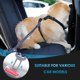 thumbnail image 3 of Cinturones de seguridad para perros SlowTon, paquete de 2, ajustables con amortiguador elástico, 3 of 7