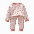 thumbnail image 6 of TOWED22 Toddler Baby Boy Clothes 6 12 18 24 Months 2T 3T 4T 5T 6T Outfits Print Sweatshirt Pullovers Pants Set Fall Winter Size:1-2 Y,Color:Light Purple, 6 of 6