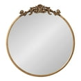 thumbnail image 3 of Kate and Laurel Arendahl Ornate Glam Round Mirror, 24 Inch Diameter, Gold, Dramatic Baroque Style Wall Mirror for Vintage Antique Inspired Home Decor Aesthetic, 3 of 8