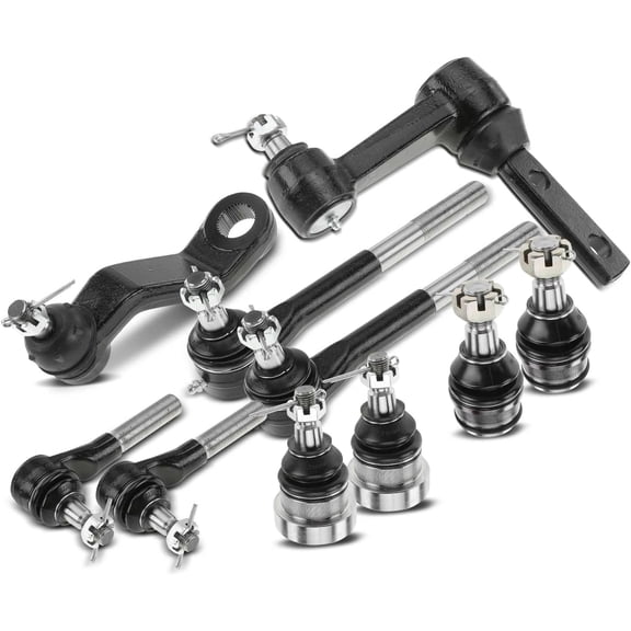 A-Premium 10Pcs Front Suspension Kit Inner Outer Tie Rod End Ball Joint Idler Arm Pitman Arm Compatible with Dodge Ram 2500 3500 1997-1999 RWD