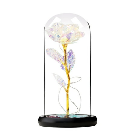

Valentine s Day Rose Gift Red Butterfly Rose Glass Dome Diamond Base Glow Rose Birthday Gift For Women Mom Grandmother Wife Eternal Rose Mother s Day Gift