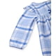 thumbnail image 5 of Vestido Beebay con volantes en los hombros, a cuadros, azul, 12-18 meses, 5 of 6